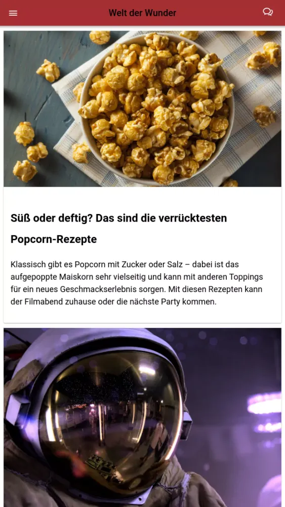 Welt der Wunder - die App スクリーンショット