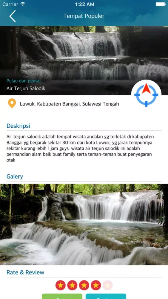 Tourism Sulteng سکرین شاٹس