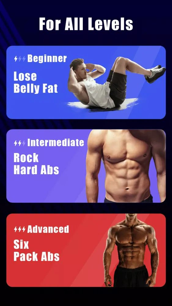 Capturas de tela do Workout: Six Pack Abs: 30 Days