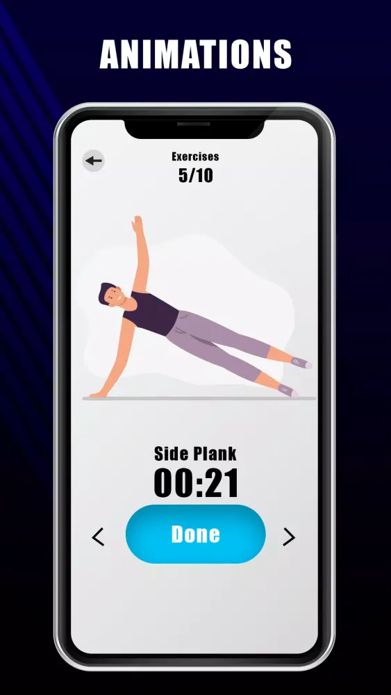 Capturas de tela do Workout: Six Pack Abs: 30 Days
