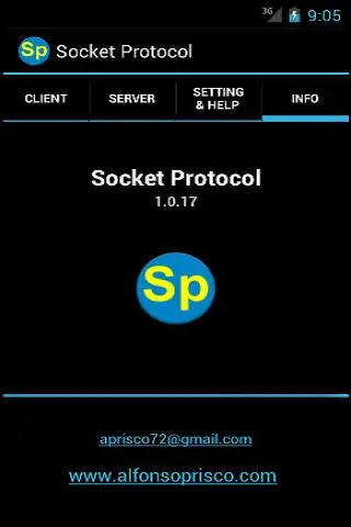 Tangkapan skrin socket protocol