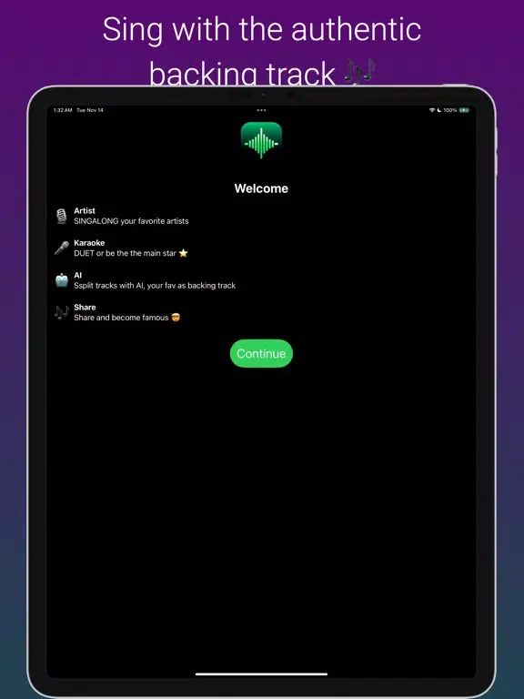 Moseca PRO:KARAOKE AI, duet iPad  Screenshots