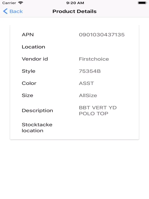 AQR Scan APN iPad  स्क्रीनशॉट
