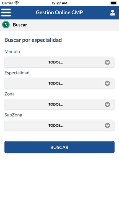 Zrzuty ekranu Gestión Online CMP
