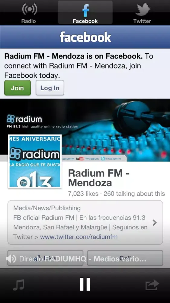 Capturas de tela do iRadium