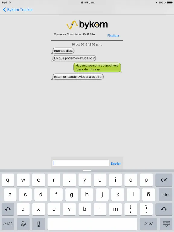 Bykom Tracker iPad 应用截图