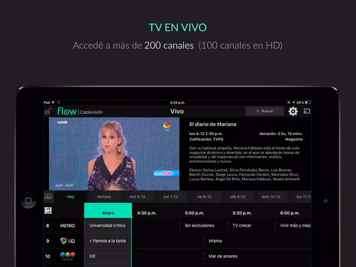 Capturas de tela do Cablevisión Flow para iPad iPad 