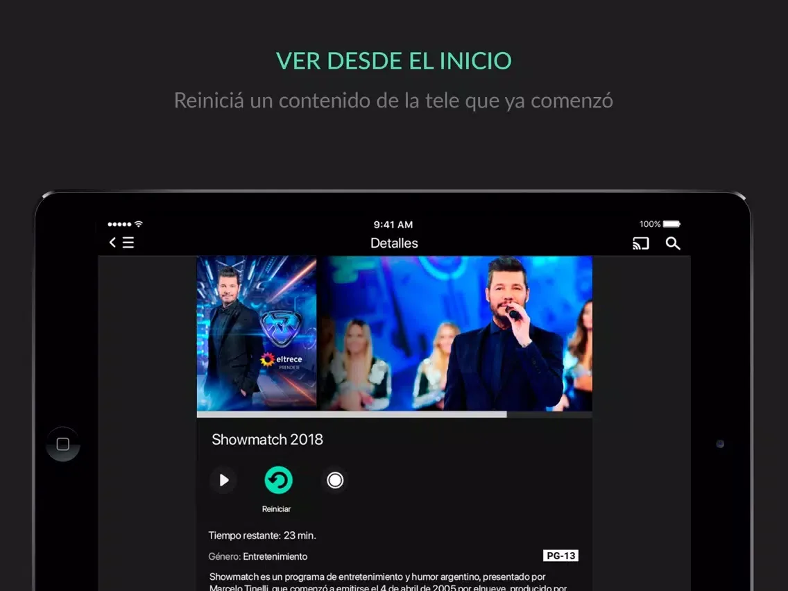 Capturas de tela do Cablevisión Flow para iPad iPad 