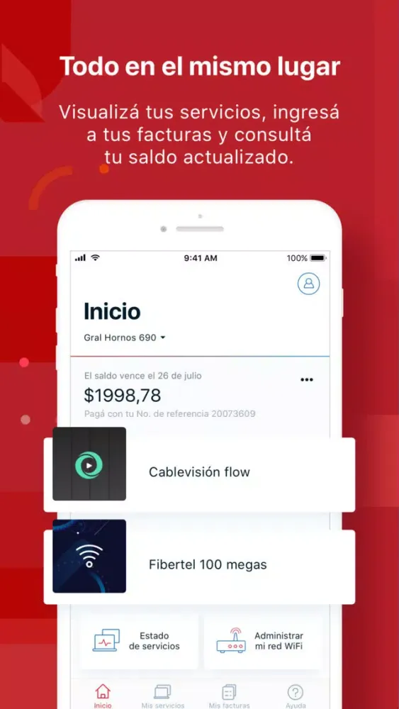Mi Cuenta Cablevisión Fibertel स्क्रीनशॉट