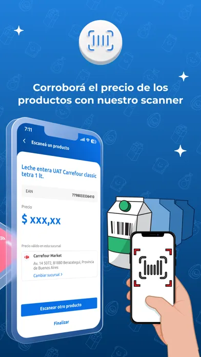 Capturas de tela do Carrefour Argentina