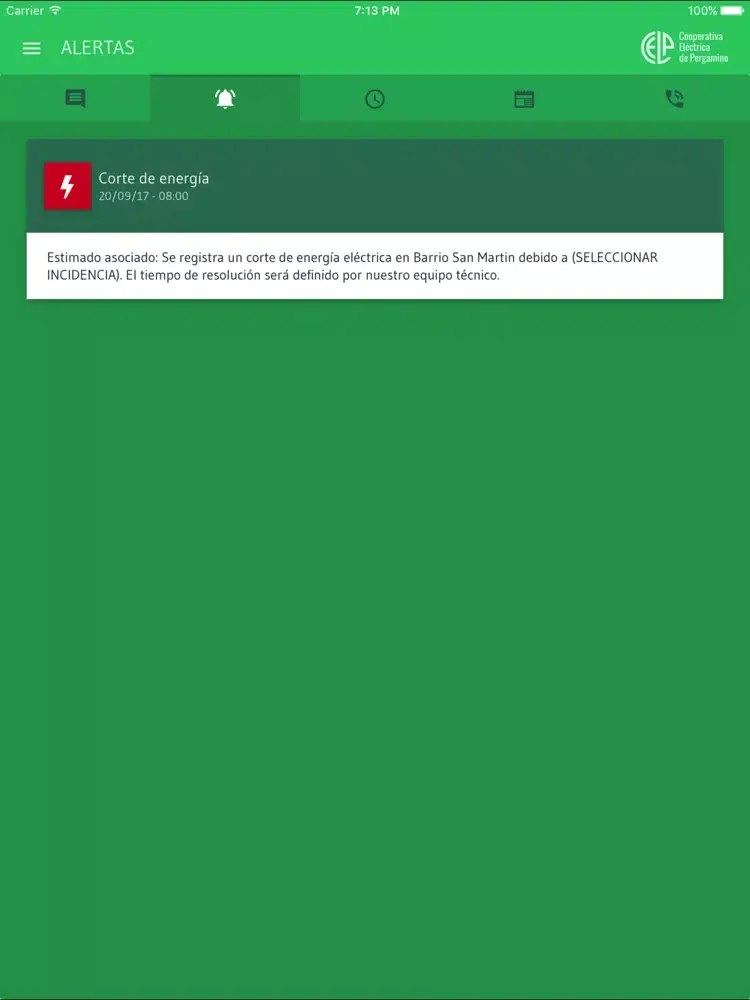 Zrzuty ekranu InfoCELP iPad 