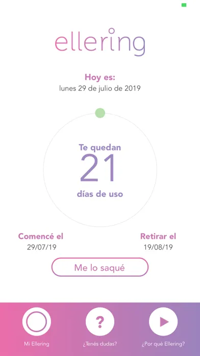Capturas de pantalla de Ellering - Salud Femenina