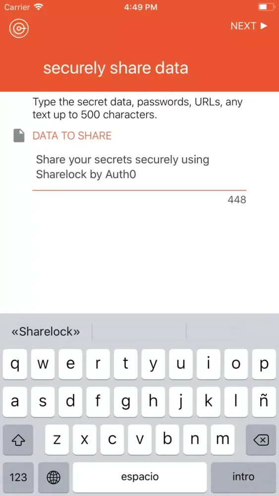 Capturas de tela do Sharelock