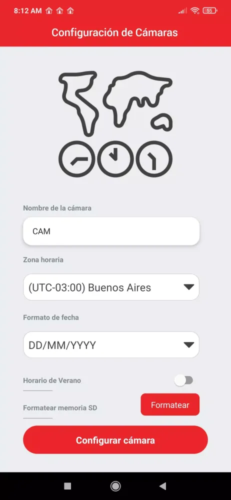 Capturas de tela do Alarm Home Pro