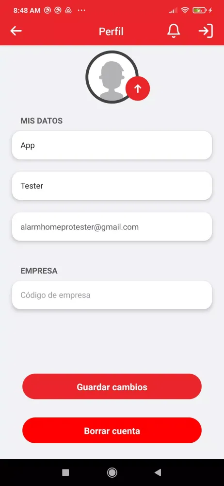 Capturas de tela do Alarm Home Pro