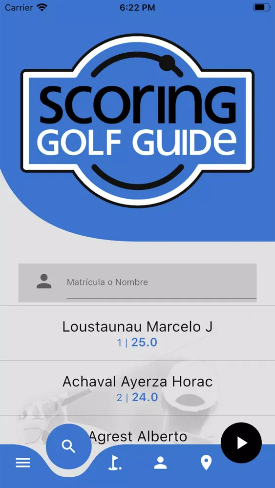 Scoring Golf Guide Screenshots