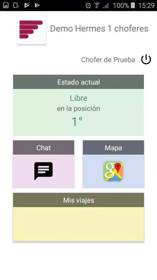 Capturas de pantalla de Hermes Online Choferes