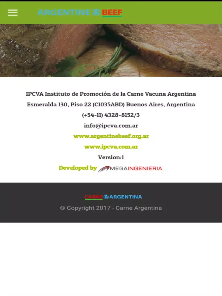Скриншоты IPCVA Nomenclador de cortes iPad 