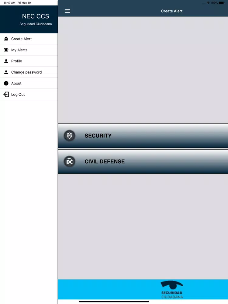 Alerta mSM iPad  Screenshots