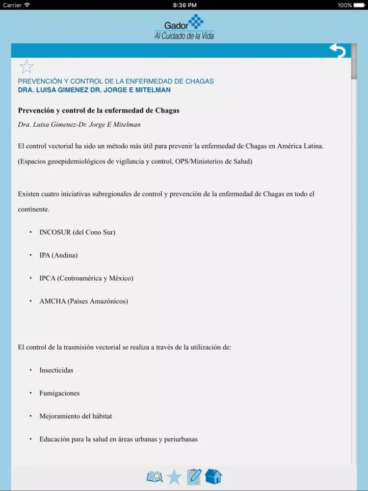 Zrzuty ekranu Enfermedad de Chagas-Mazza iPad 