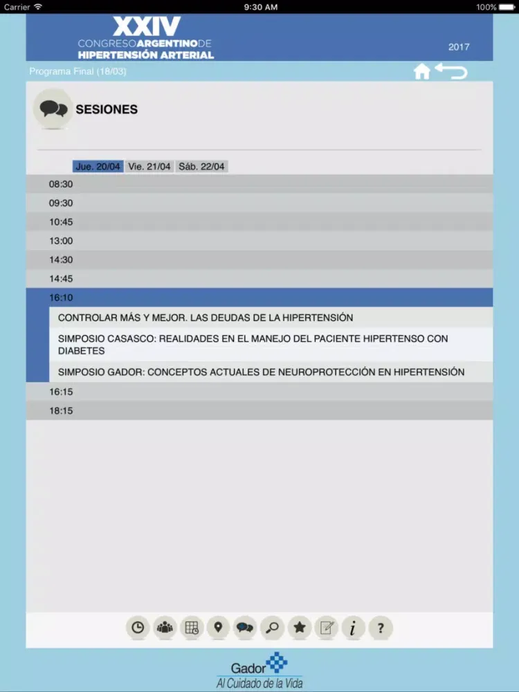 Captures d'écran de SAHA 2017 iPad 