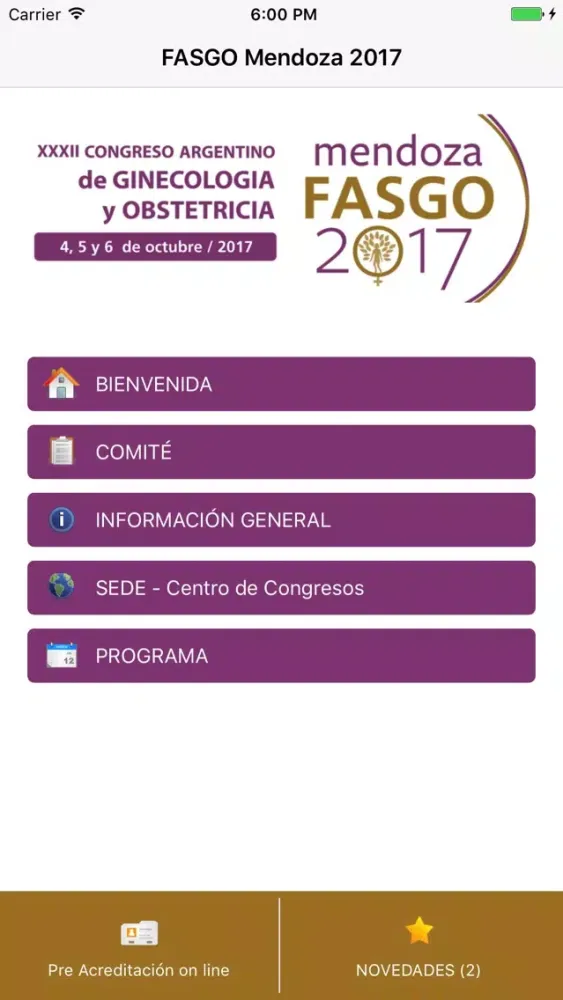 Capturas de pantalla de FASGO Mendoza 2017