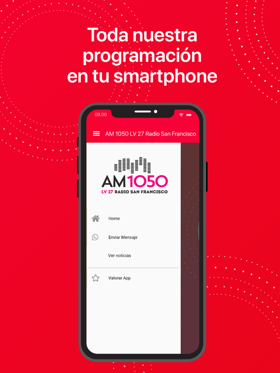 Tangkapan skrin AM 1050 Radio San Francisco iPad 