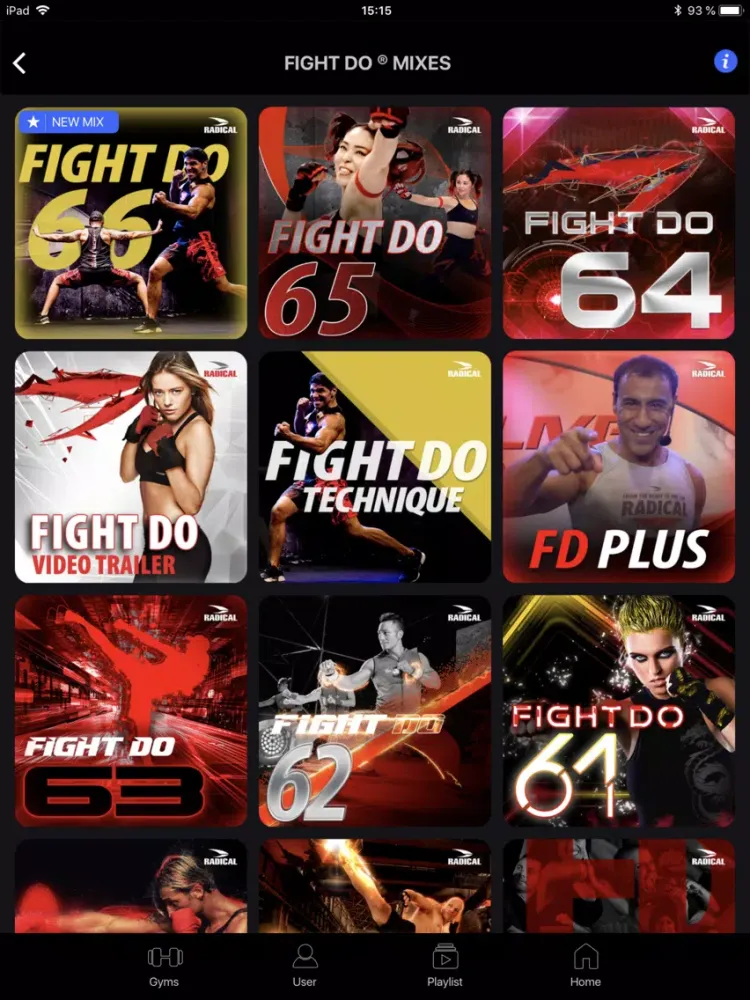 ภาพหน้าจอของ Radical Fitness Mobile iPad 
