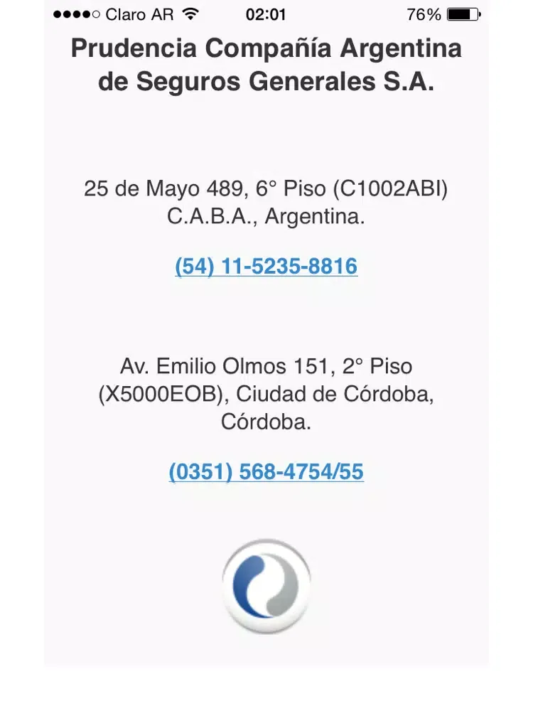 Скриншоты Prudencia Seguros iPad 