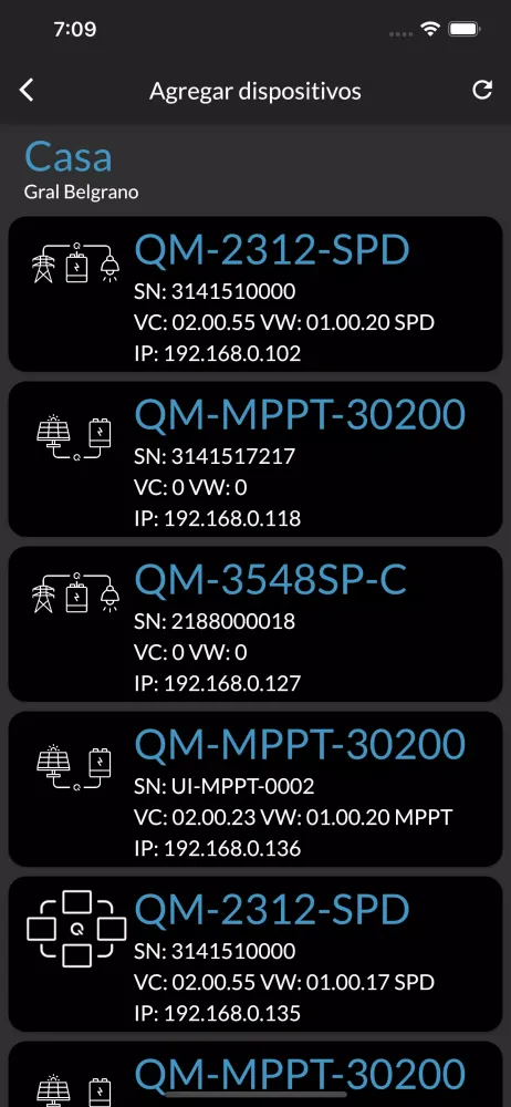 Screenshot di QMAX e-control SPD