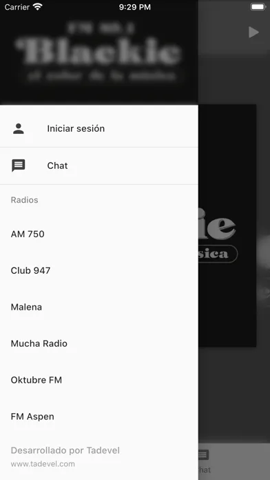 Capturas de pantalla de Blackie FM 89.1
