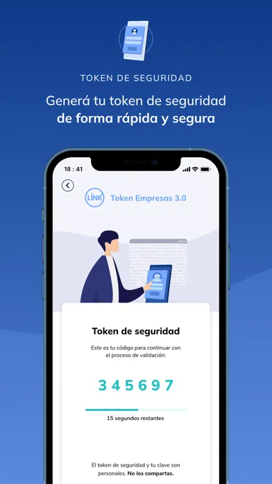 Ảnh chụp màn hình của Link Token Empresas 3.0