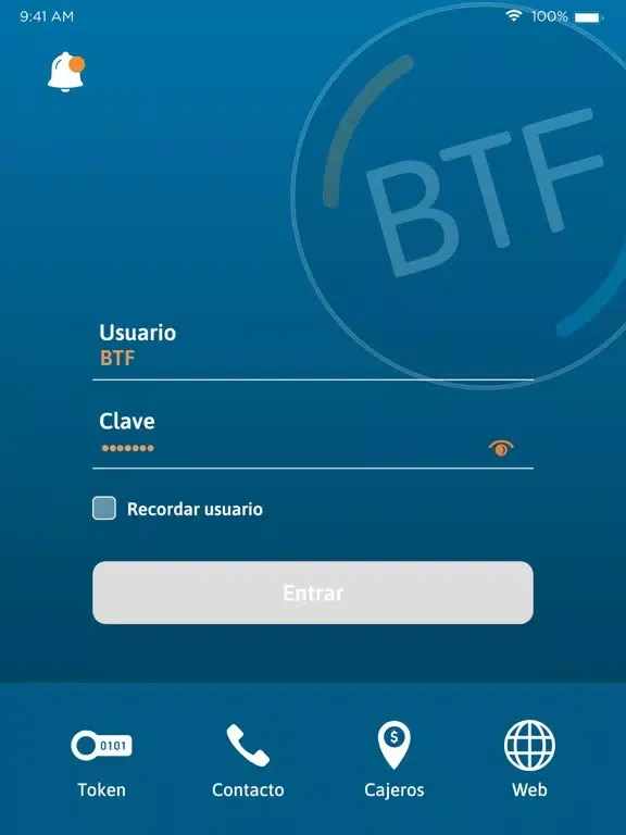 Tangkapan skrin BTF App iPad 
