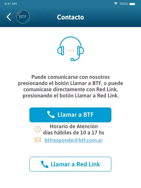 Tangkapan skrin BTF App iPad 