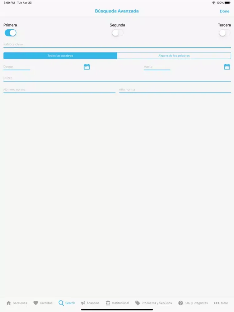 Ảnh chụp màn hình của Boletín Oficial de Argentina iPad 