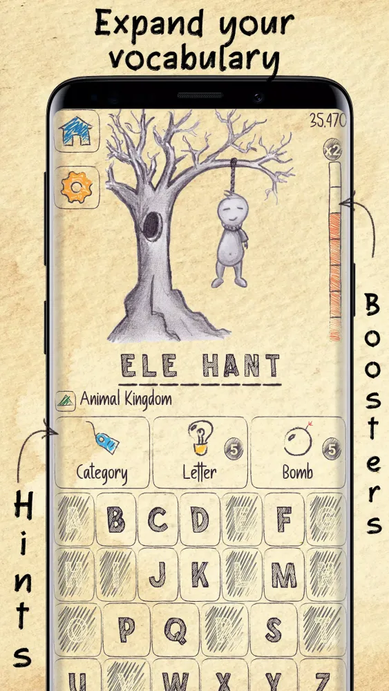 ภาพหน้าจอของ Hangman
