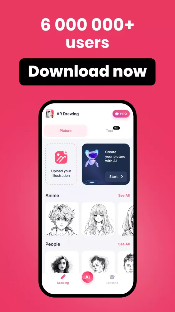 AR Drawing Screenshots