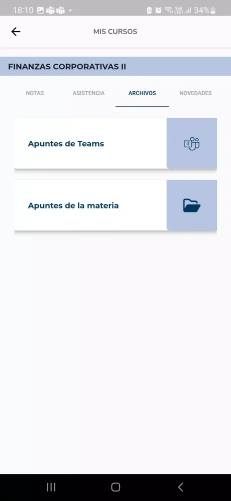 UADE Webcampus應用截圖