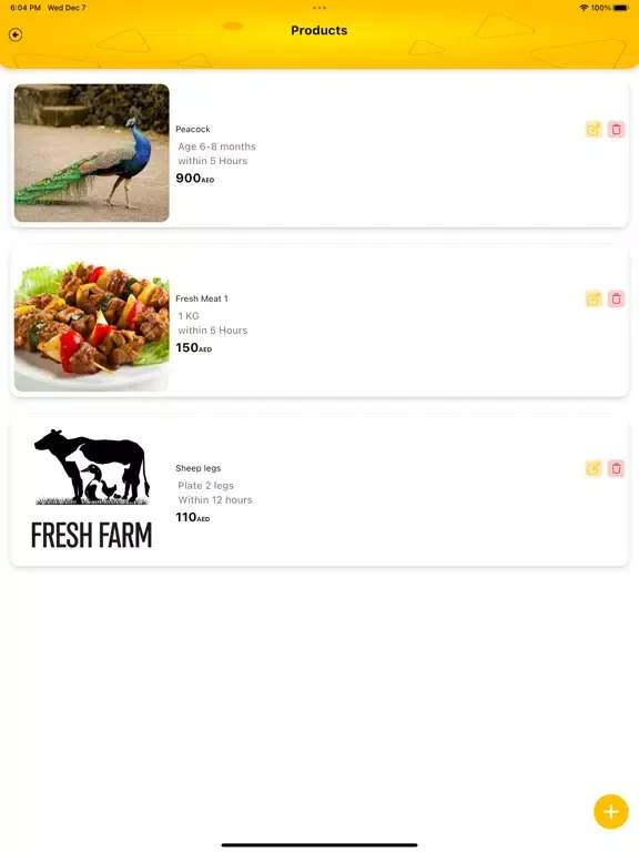 Captures d'écran de Fresh farm - مقدمي الخدمات iPad 