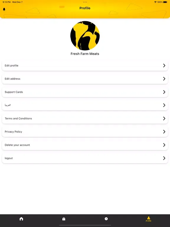 Captures d'écran de Fresh farm - مقدمي الخدمات iPad 