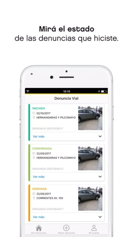 BA Denuncia Vial Screenshots