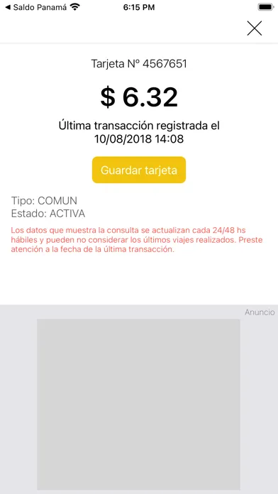 Saldo Colectivos Córdoba Ekran Görüntüleri