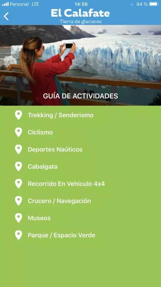 Tangkapan layar El Calafate