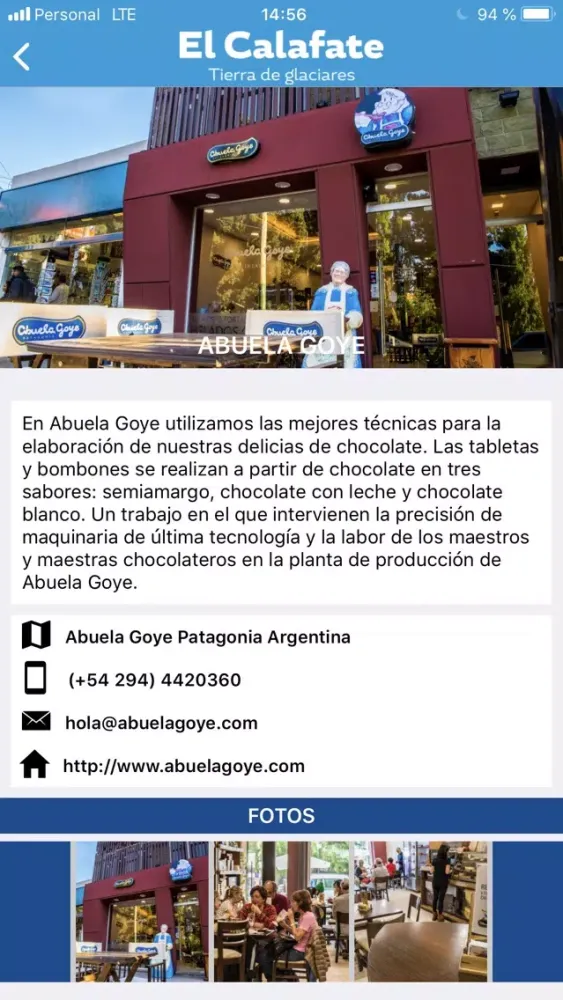 Tangkapan layar El Calafate
