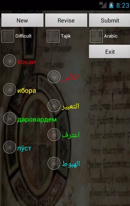 Arabic Tajik Dictionary Screenshots