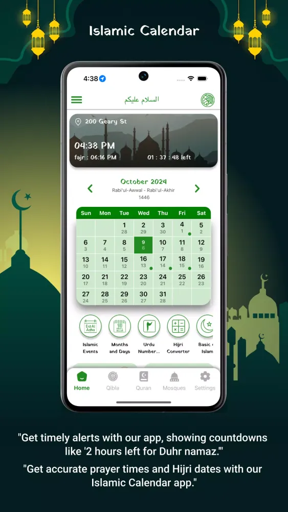 Muslim Calendar Prayer Times Screenshots