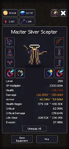 Dunidle: Pixel Idle RPG Games स्क्रीनशॉट