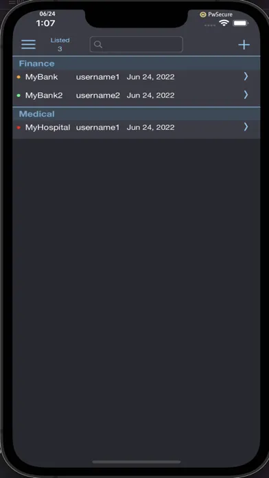 PwSecure Screenshots