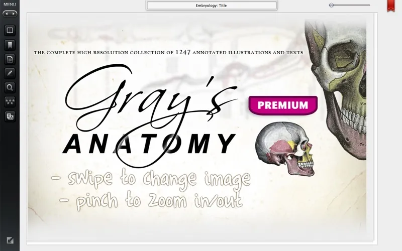 Ảnh chụp màn hình của Gray's Anatomy Premium Edition