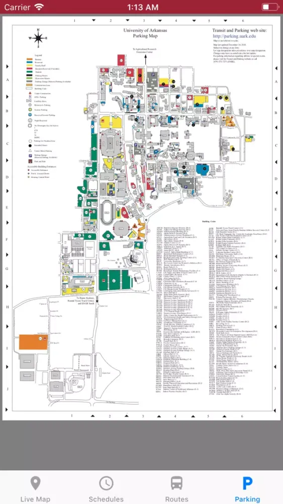 Razorback Transit - Live Maps应用截图